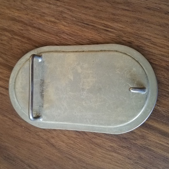 Vintage Floral Engraved Belt Buckle - Picture 4 of 4